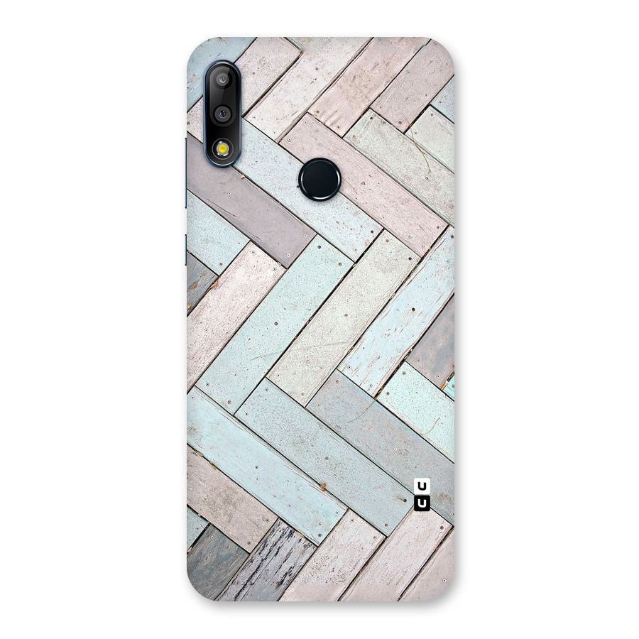 Wooden ZigZag Design Back Case for Zenfone Max Pro M2