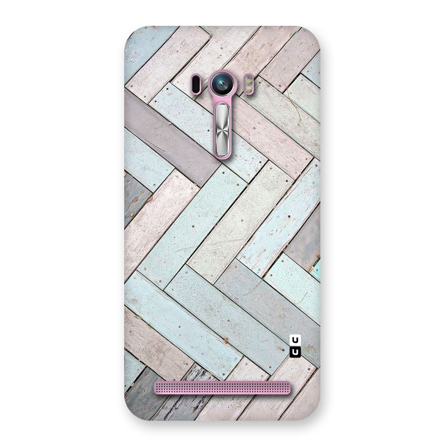 Wooden ZigZag Design Back Case for Zenfone Selfie