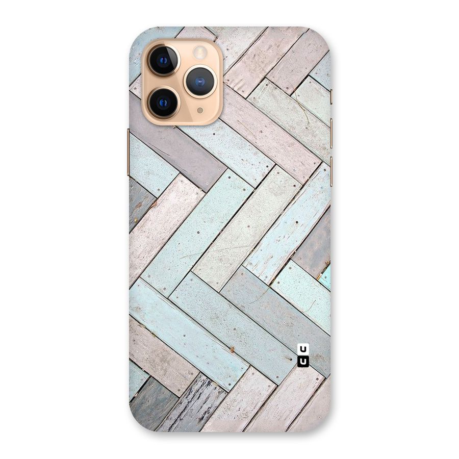 Wooden ZigZag Design Back Case for iPhone 11 Pro