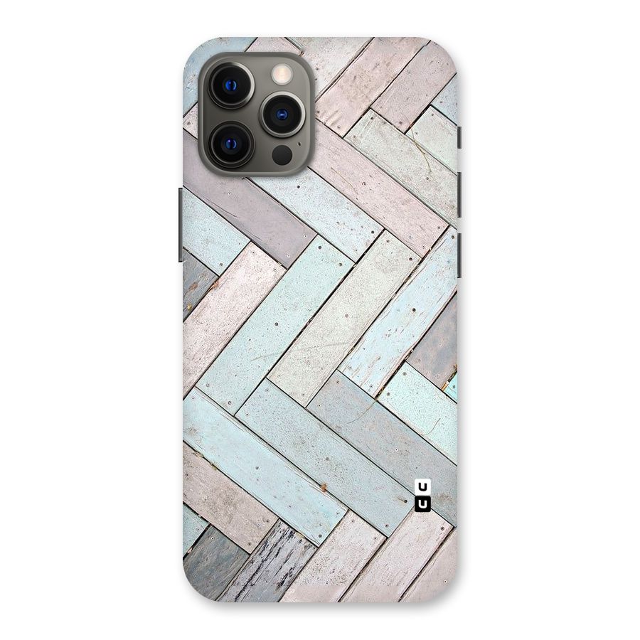 Wooden ZigZag Design Back Case for iPhone 12 Pro Max
