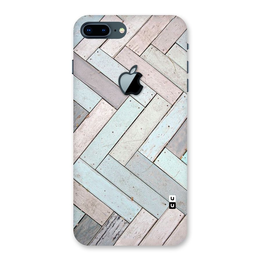 Wooden ZigZag Design Back Case for iPhone 7 Plus Apple Cut