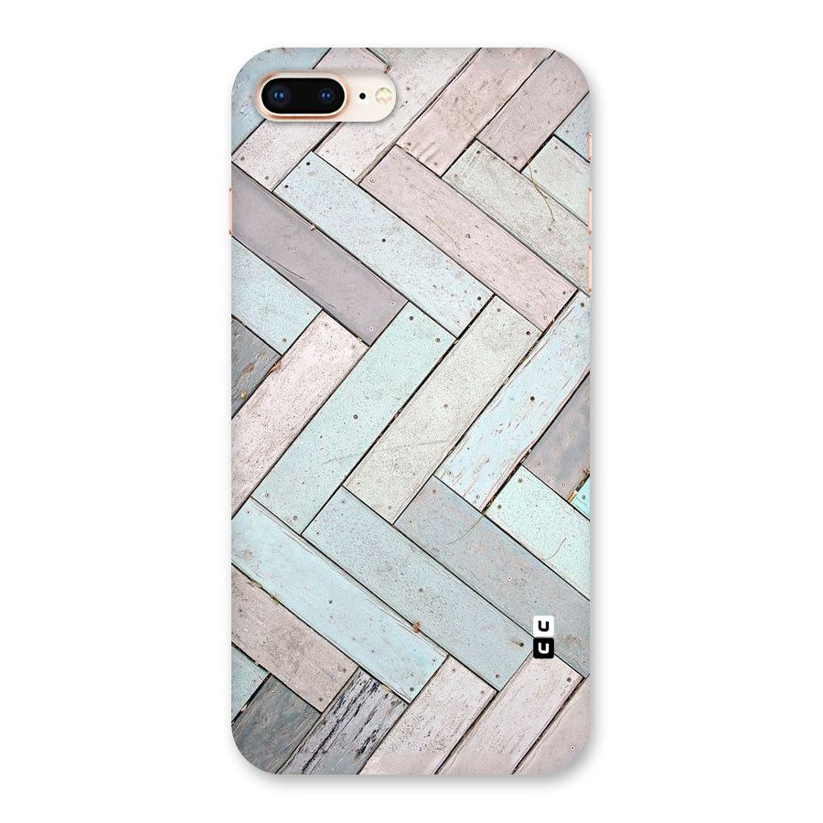Wooden ZigZag Design Back Case for iPhone 8 Plus