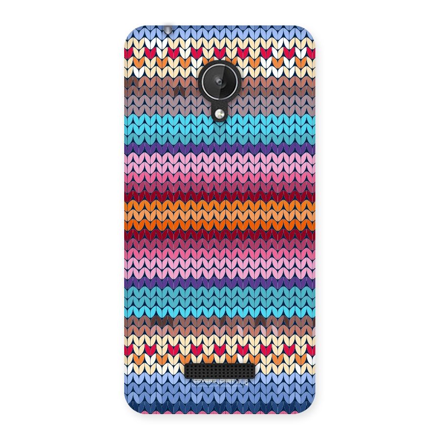 Woolen Back Case for Micromax Canvas Spark Q380
