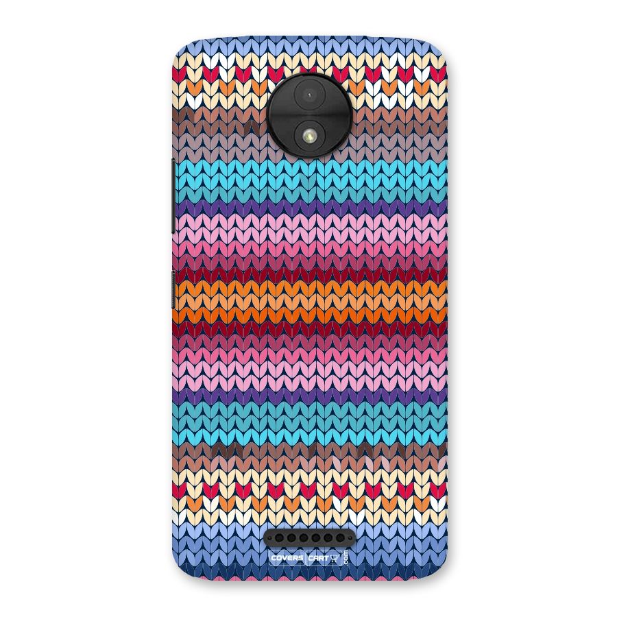 Woolen Back Case for Moto C