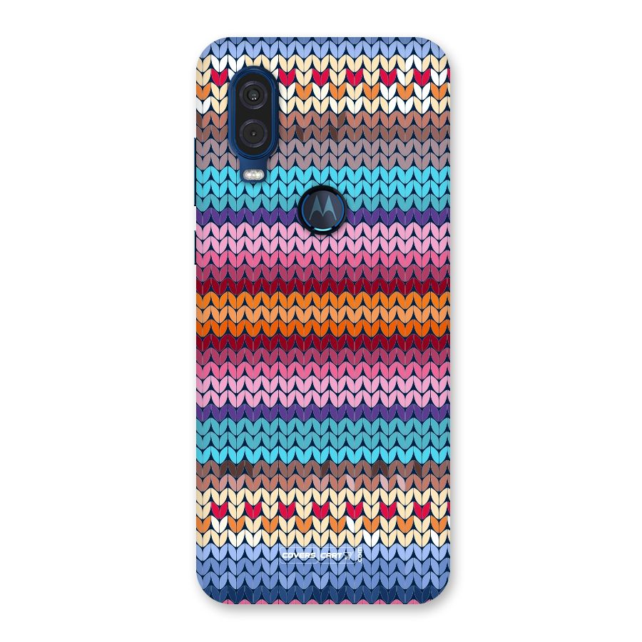 Woolen Back Case for Motorola One Vision
