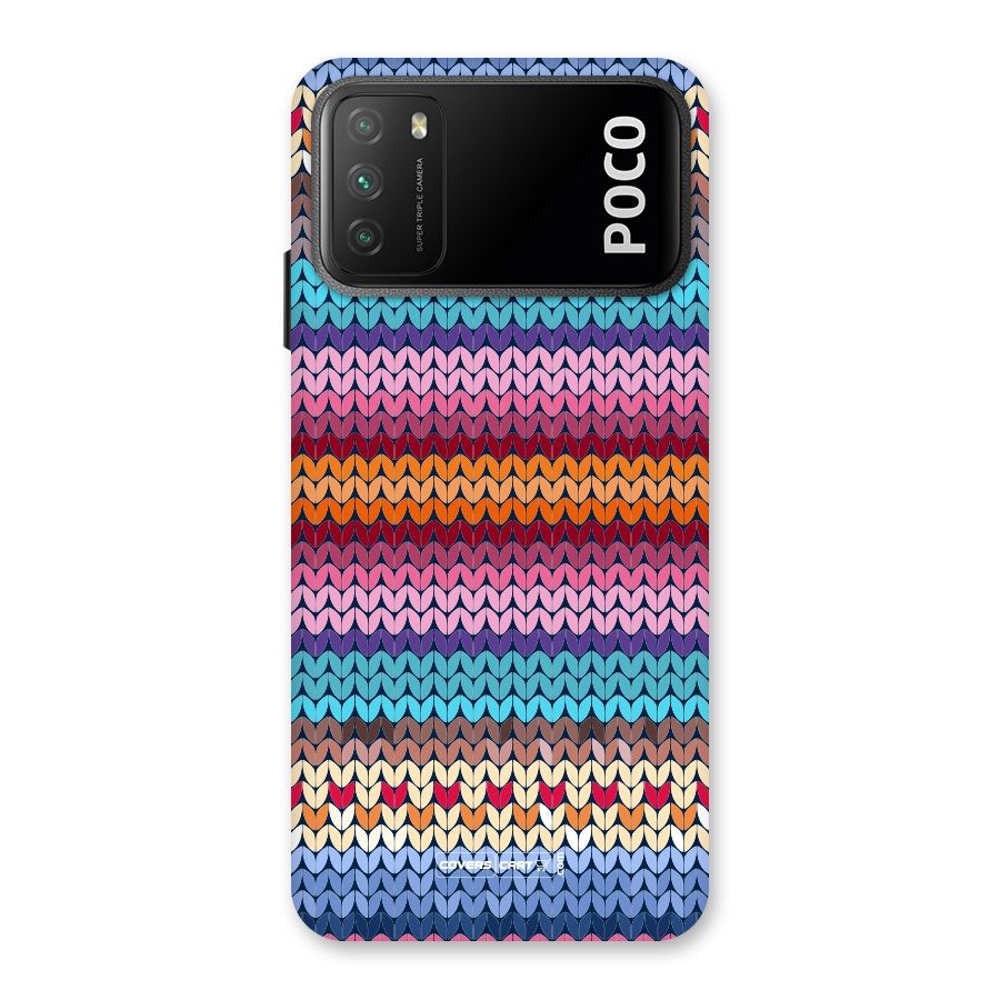 Woolen Back Case for Poco M3