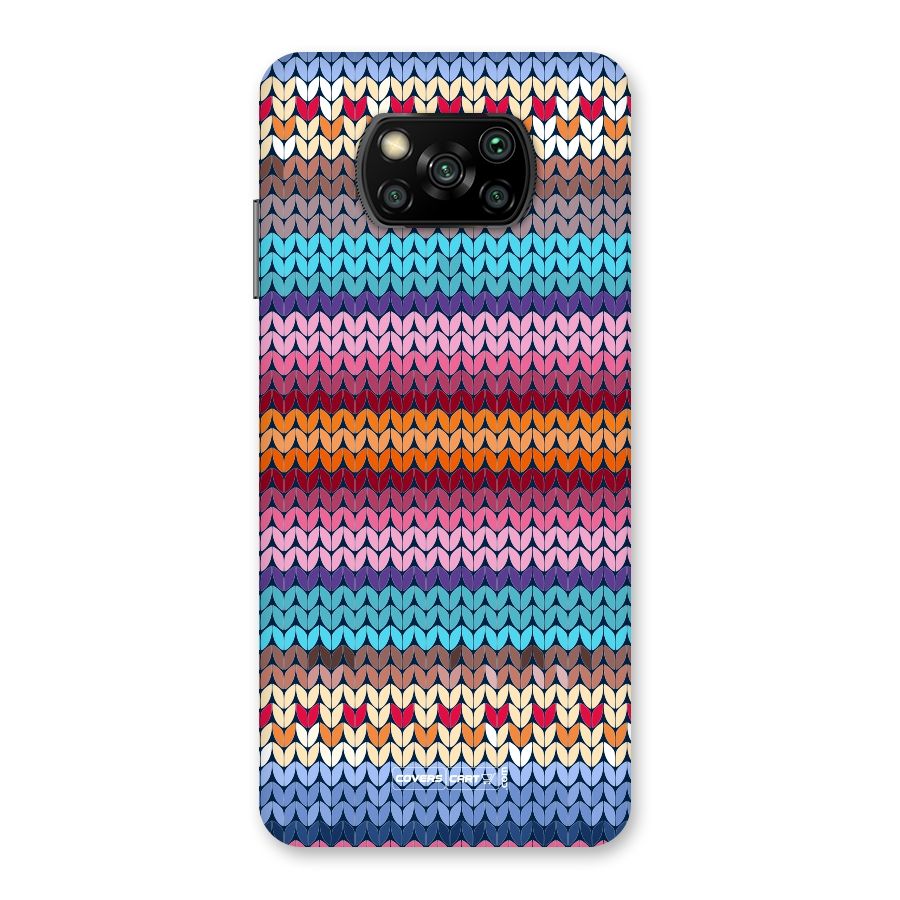 Woolen Back Case for Poco X3