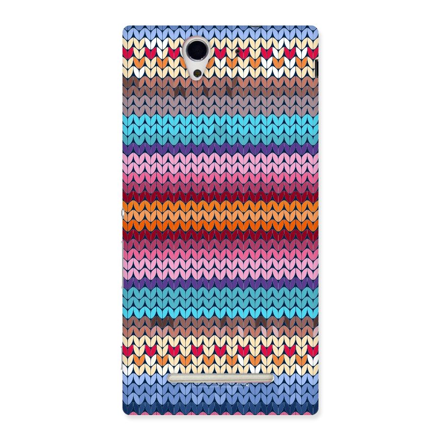Woolen Back Case for Sony Xperia C3