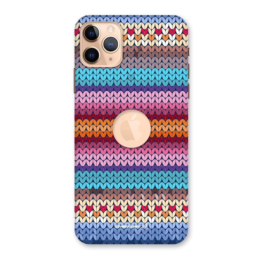 Woolen Back Case for iPhone 11 Pro Max Logo Cut