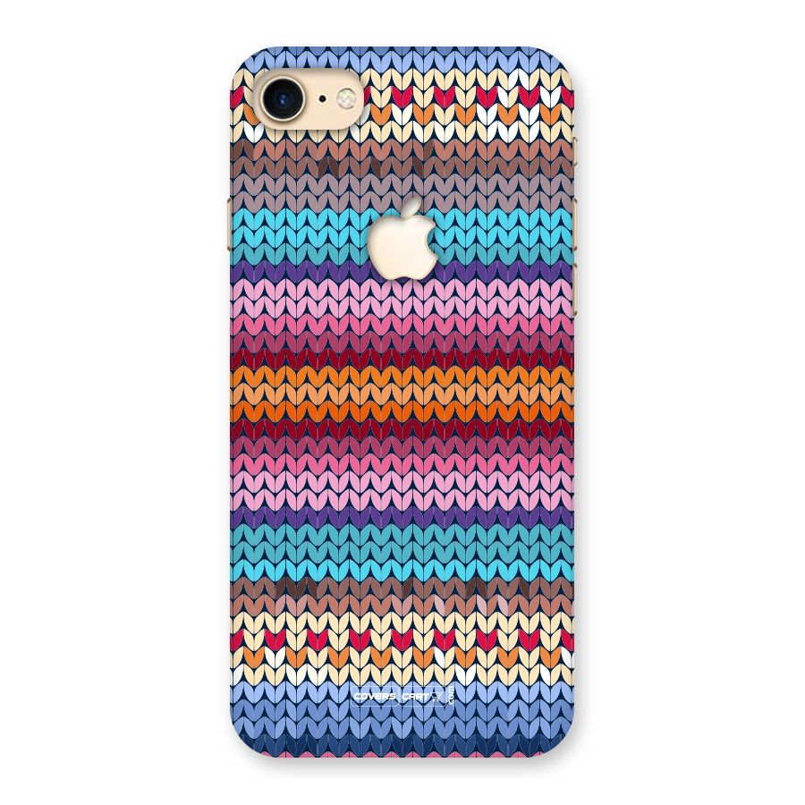 Woolen Back Case for iPhone 7 Apple Cut