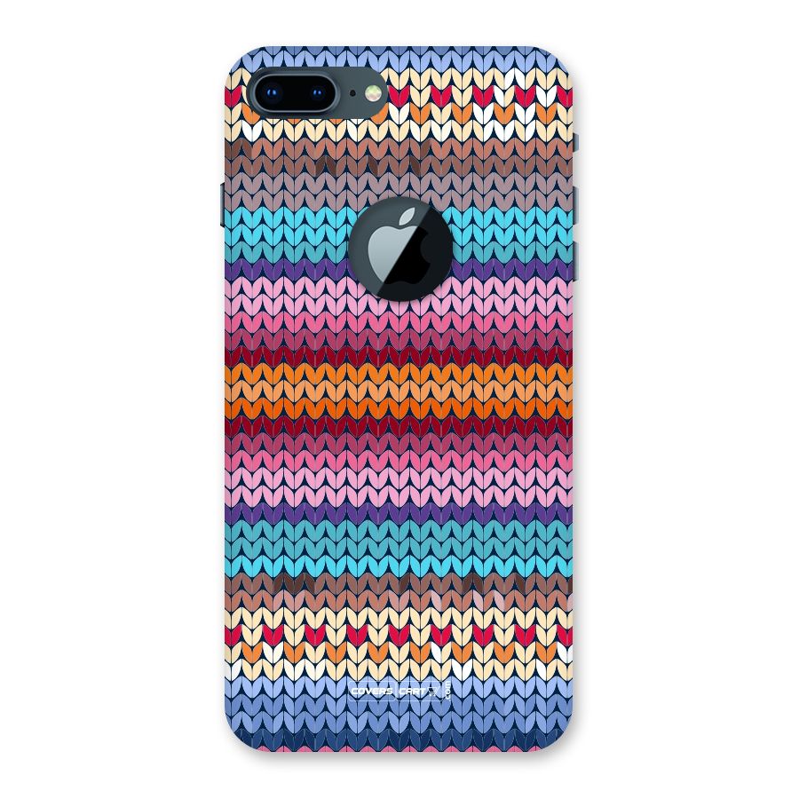 Woolen Back Case for iPhone 7 Plus Logo Cut