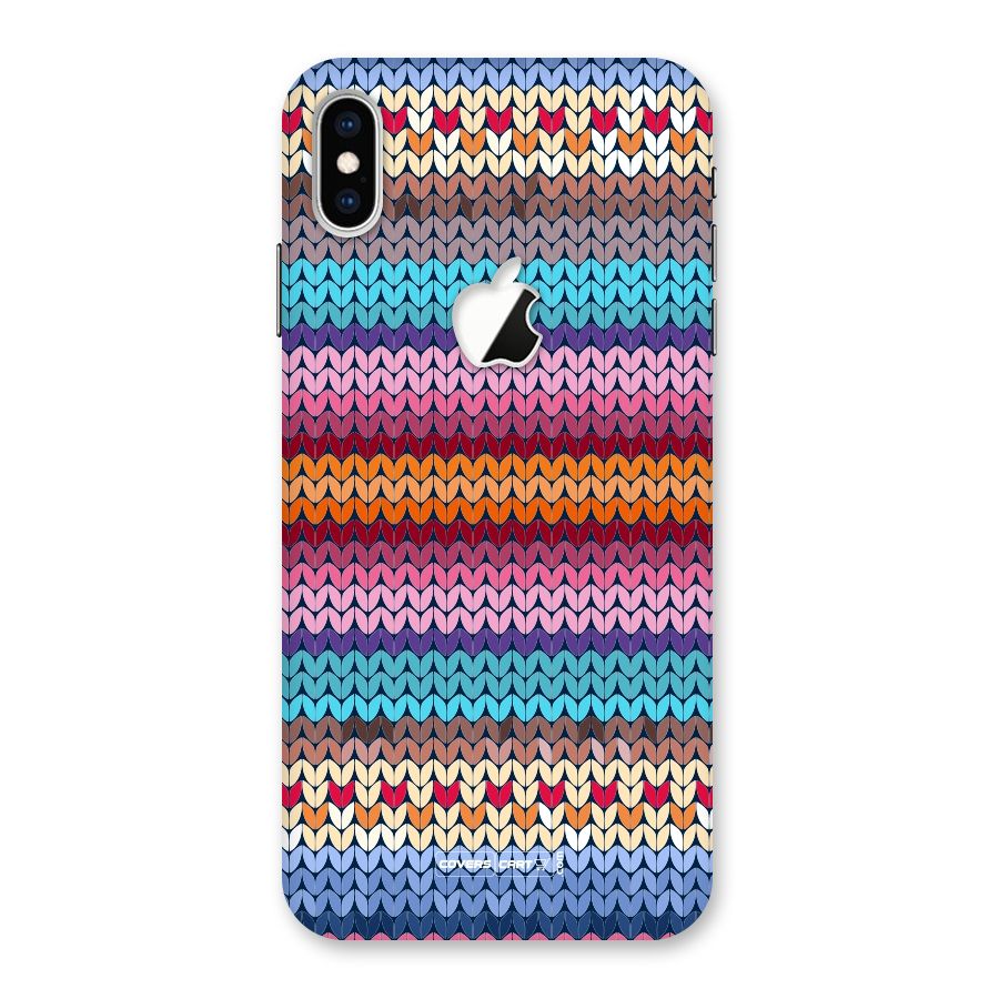Woolen Back Case for iPhone XS Max Apple Cut