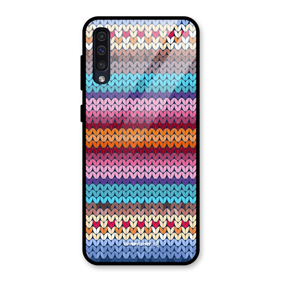 Woolen Glass Back Case for Galaxy A50