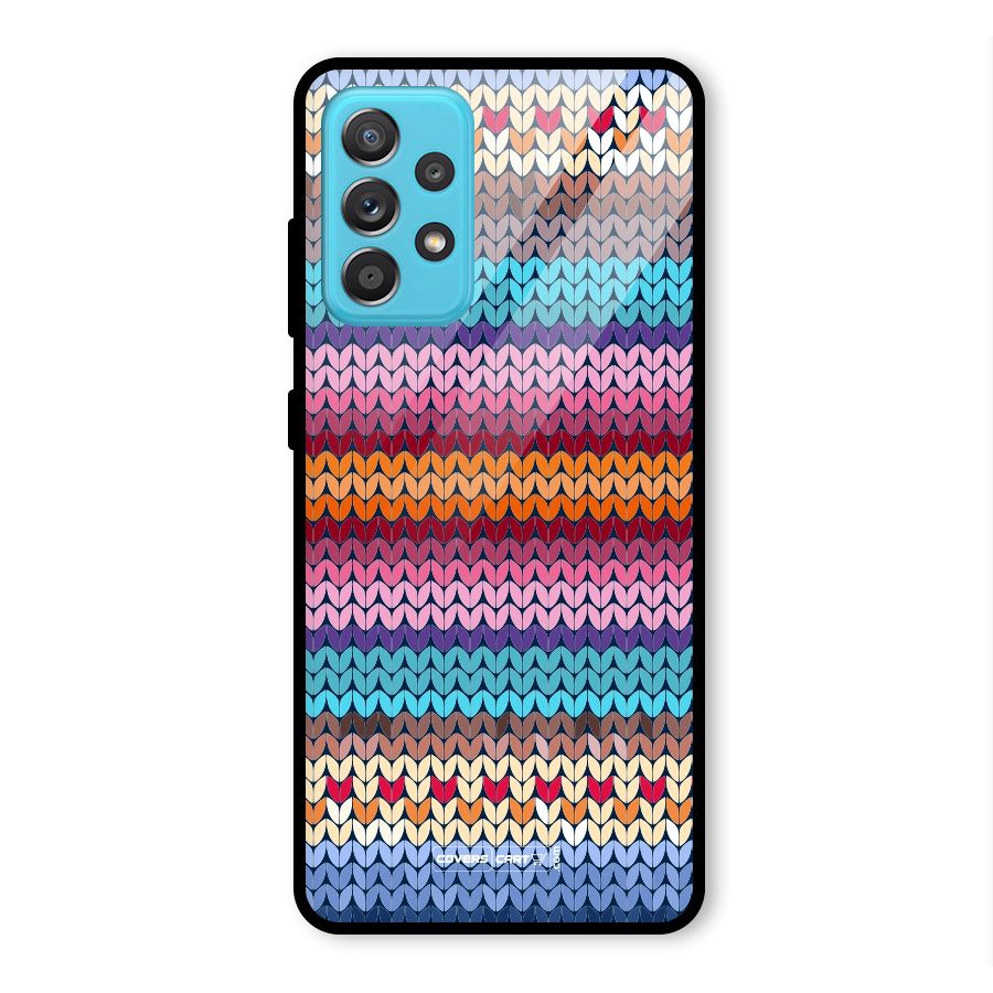 Woolen Glass Back Case for Galaxy A52