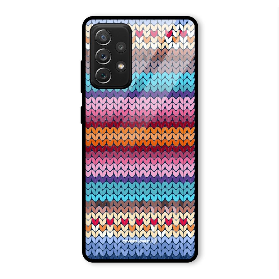 Woolen Glass Back Case for Galaxy A72