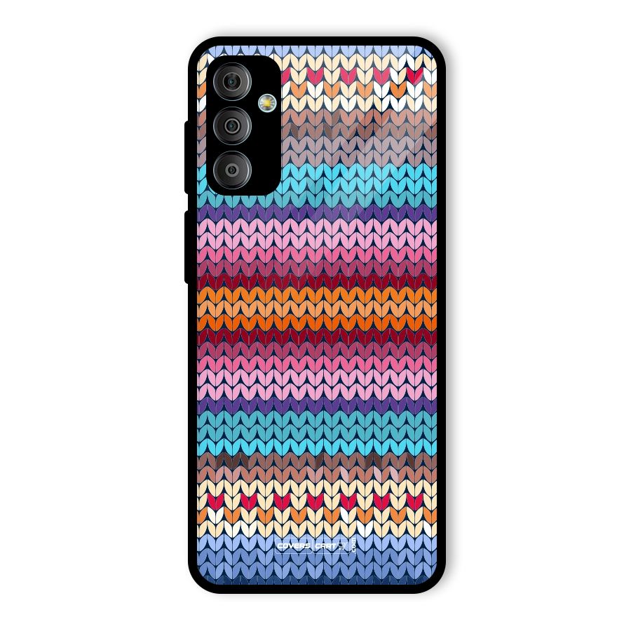 Woolen Glass Back Case for Galaxy F23
