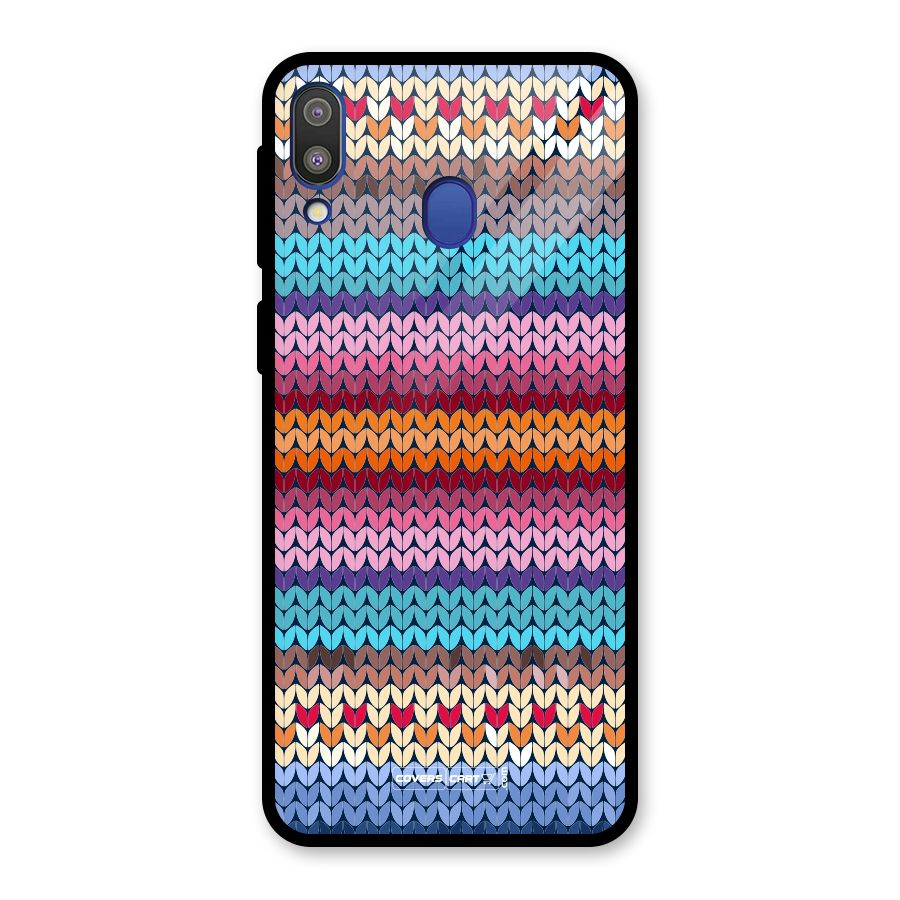 Woolen Glass Back Case for Galaxy M20