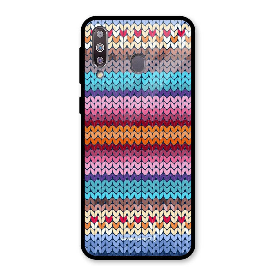 Woolen Glass Back Case for Galaxy M30