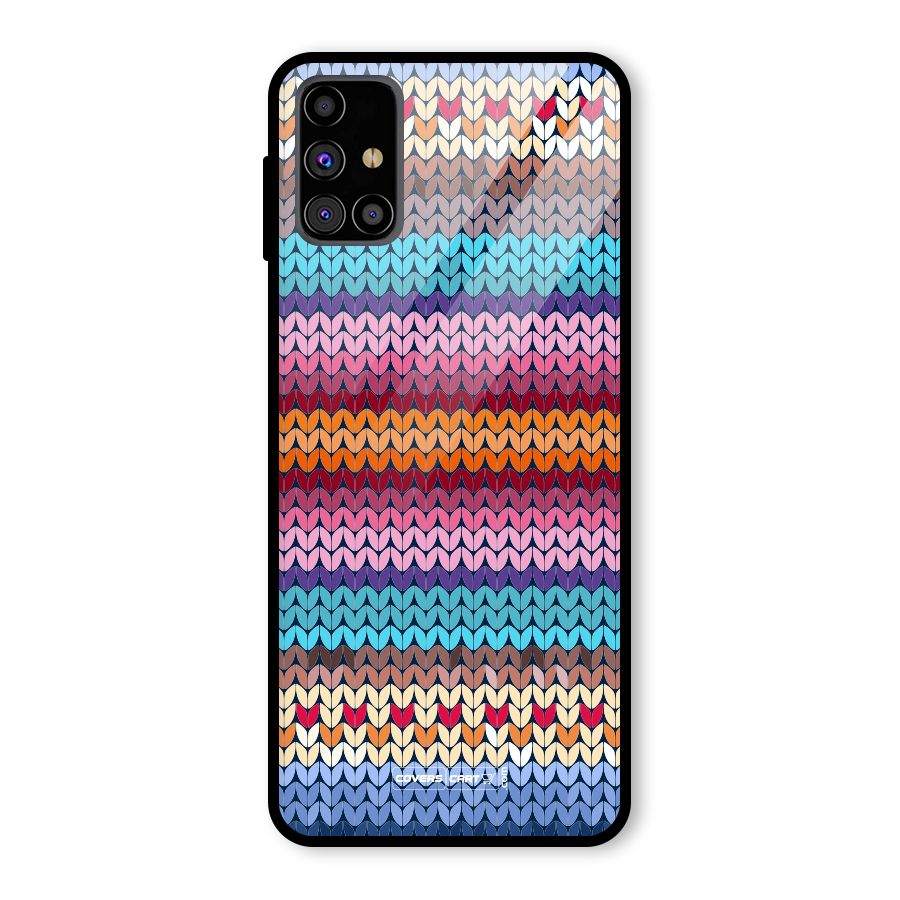 Woolen Glass Back Case for Galaxy M31s