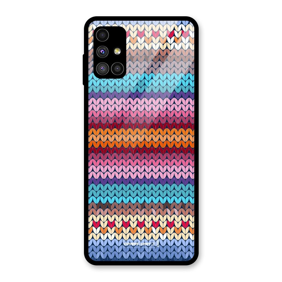 Woolen Glass Back Case for Galaxy M51