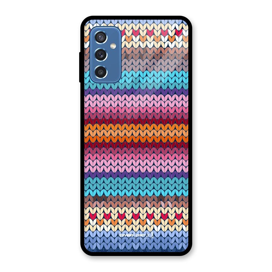 Woolen Glass Back Case for Galaxy M52 5G