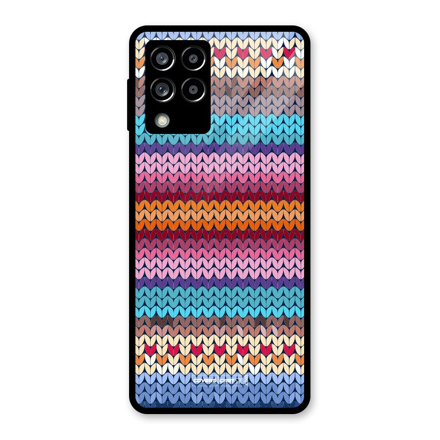 Woolen Glass Back Case for Galaxy M53 5G