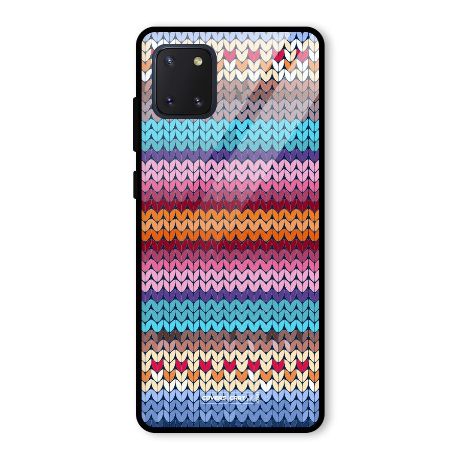 Woolen Glass Back Case for Galaxy Note 10 Lite