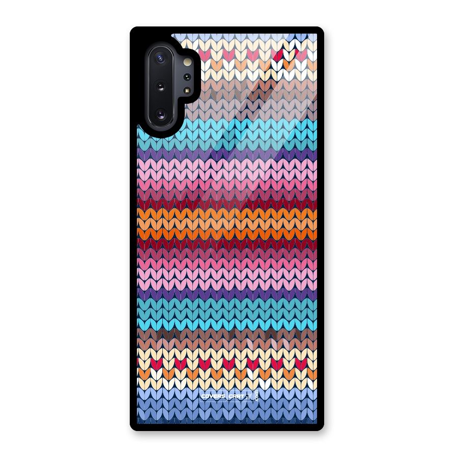 Woolen Glass Back Case for Galaxy Note 10 Plus