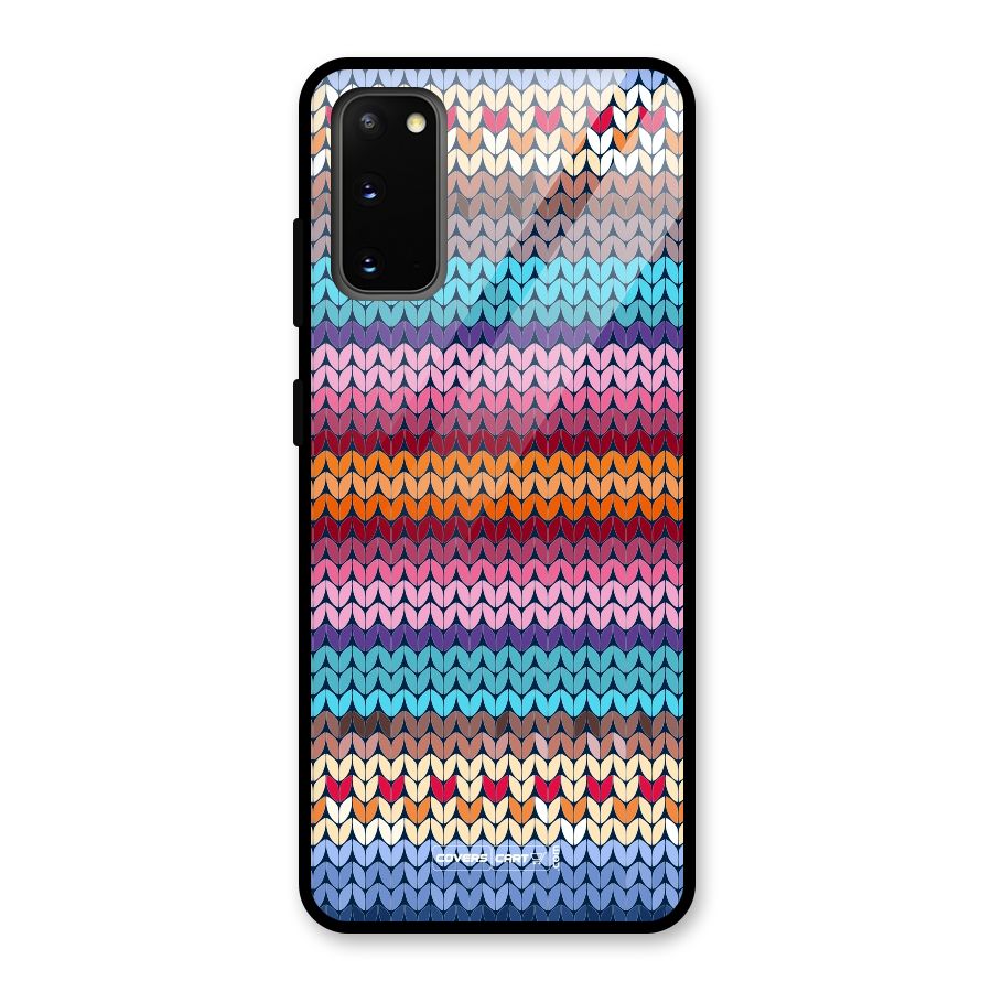 Woolen Glass Back Case for Galaxy S20