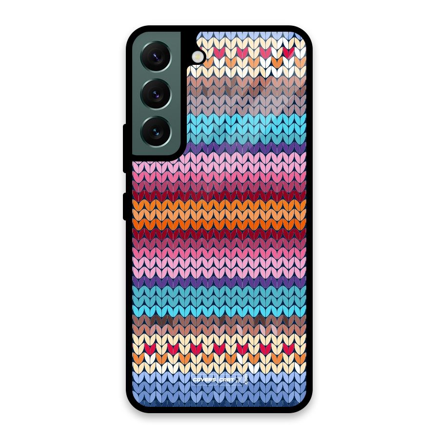 Woolen Glass Back Case for Galaxy S22 5G
