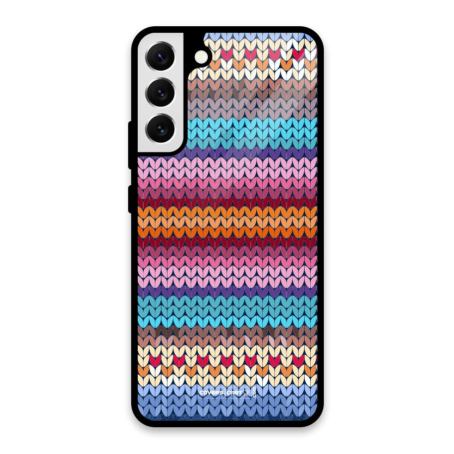Woolen Glass Back Case for Galaxy S22 Plus 5G