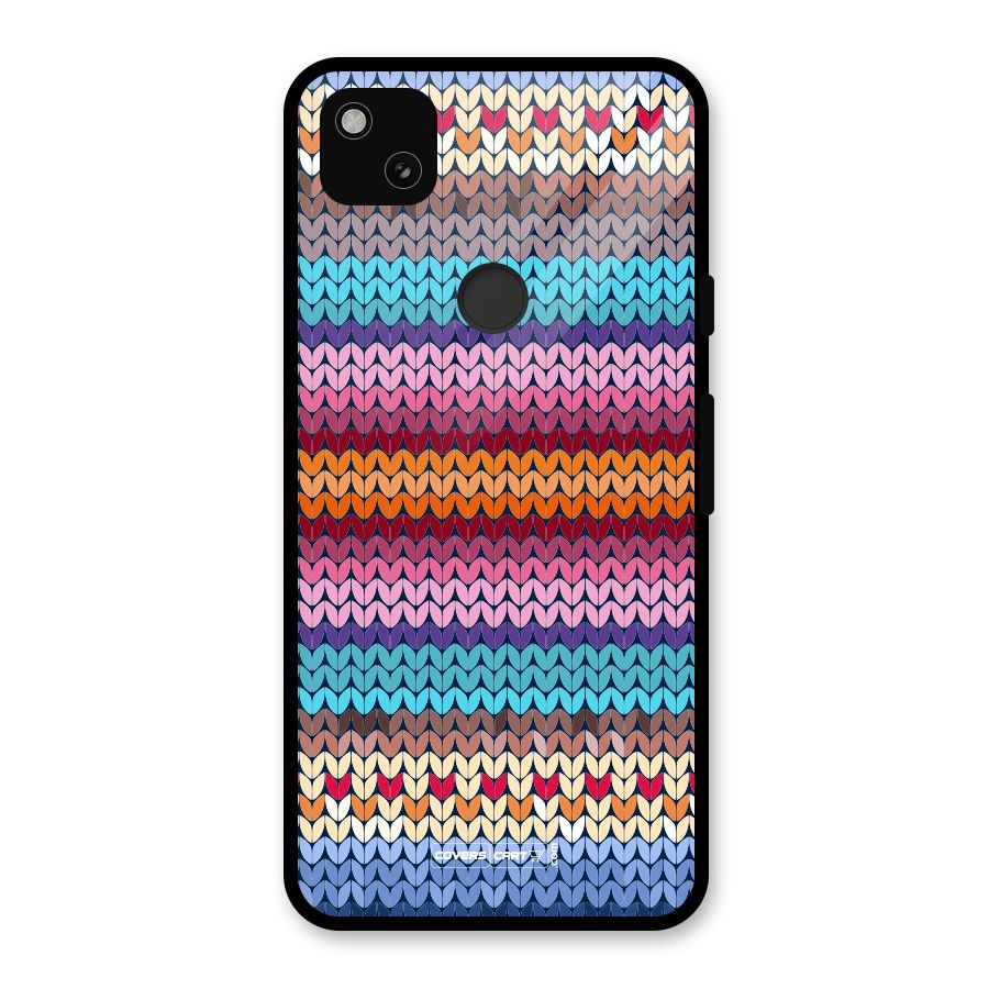 Woolen Glass Back Case for Google Pixel 4a