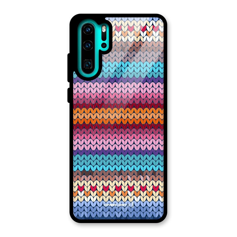 Woolen Glass Back Case for Huawei P30 Pro