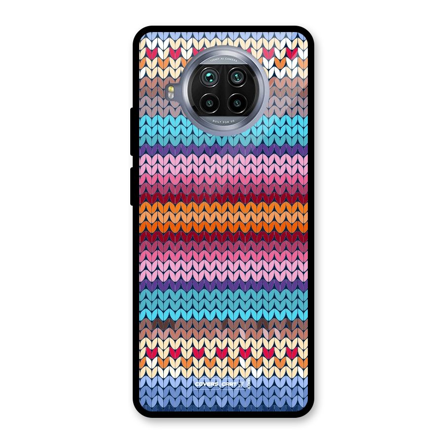 Woolen Glass Back Case for Mi 10i