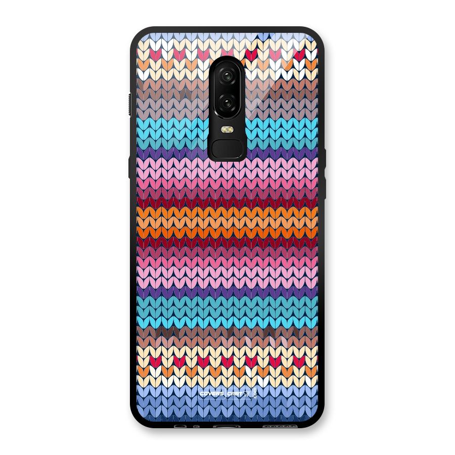 Woolen Glass Back Case for OnePlus 6