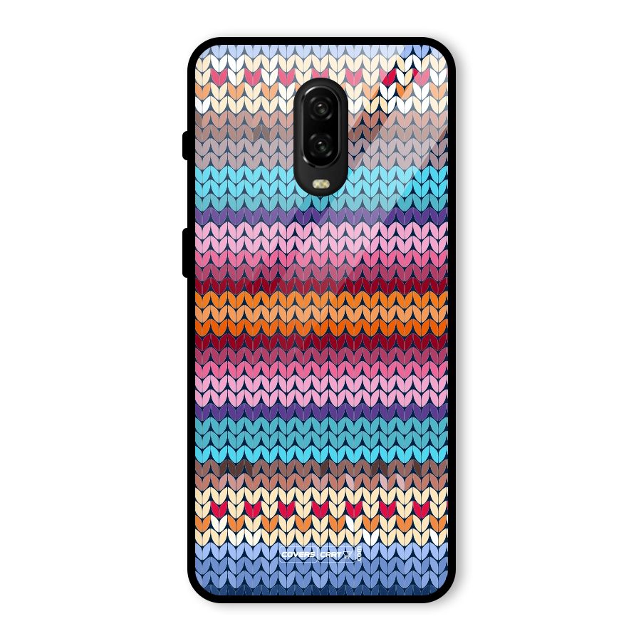 Woolen Glass Back Case for OnePlus 6T