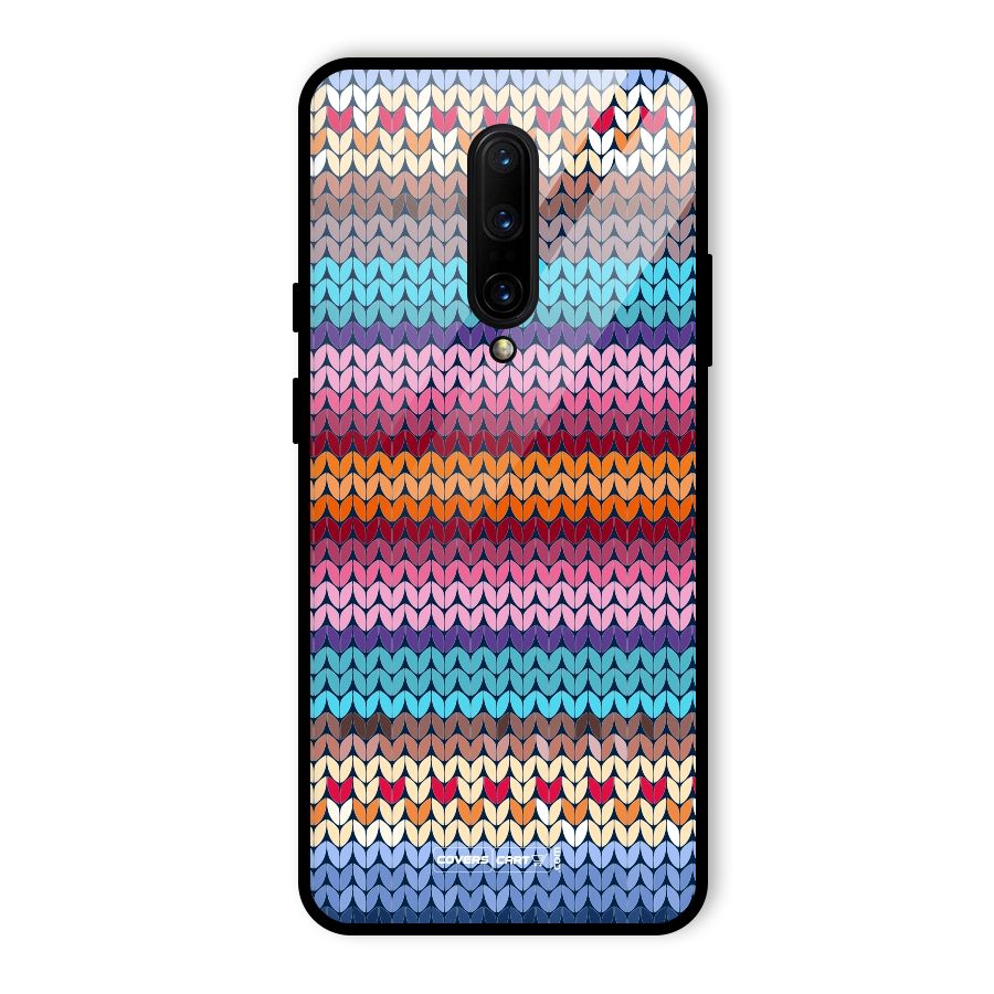 Woolen Glass Back Case for OnePlus 7 Pro