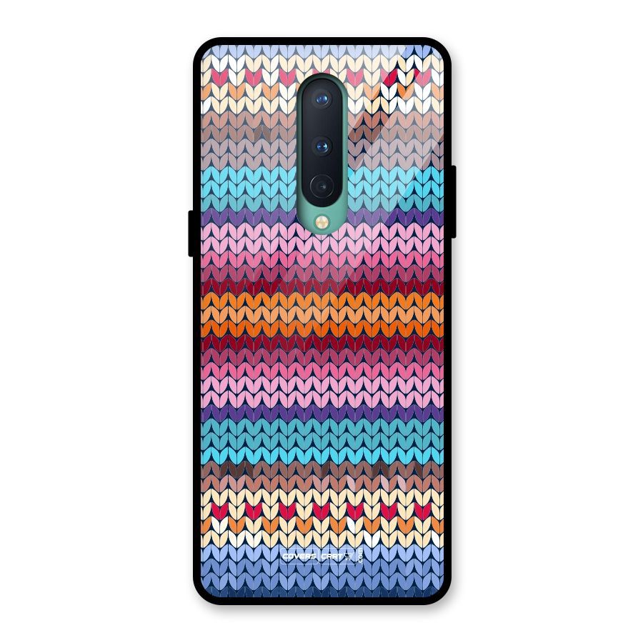 Woolen Glass Back Case for OnePlus 8