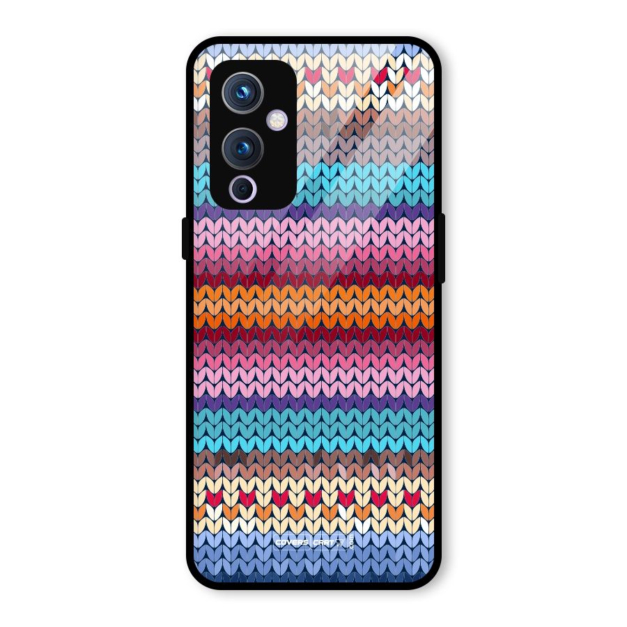 Woolen Glass Back Case for OnePlus 9