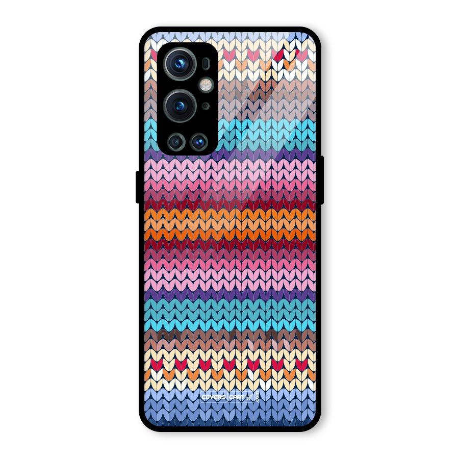Woolen Glass Back Case for OnePlus 9 Pro