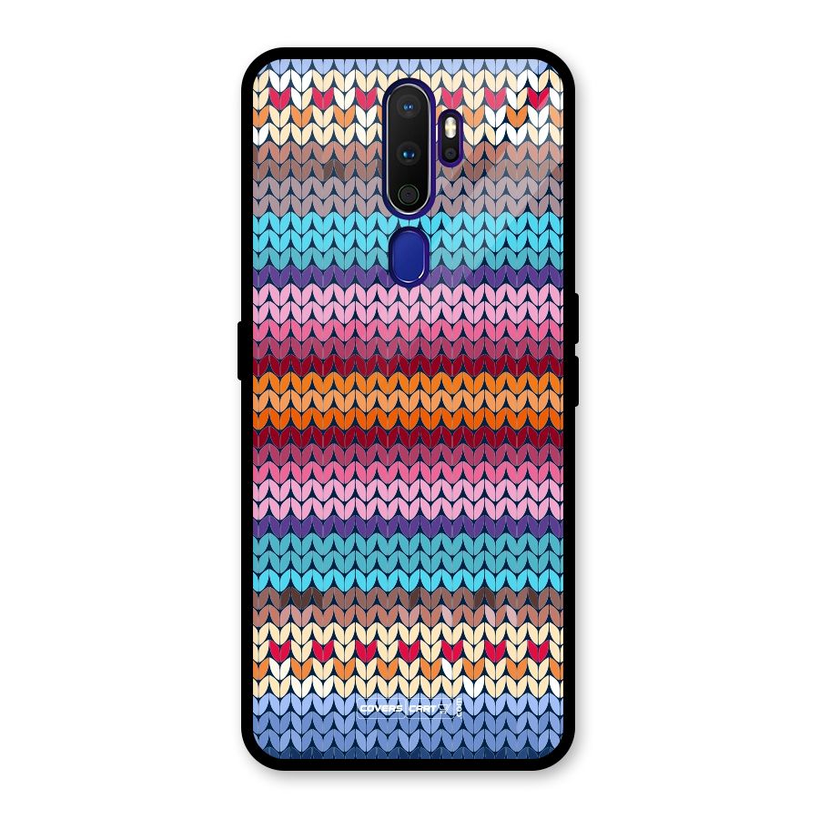 Woolen Glass Back Case for Oppo A9 (2020)