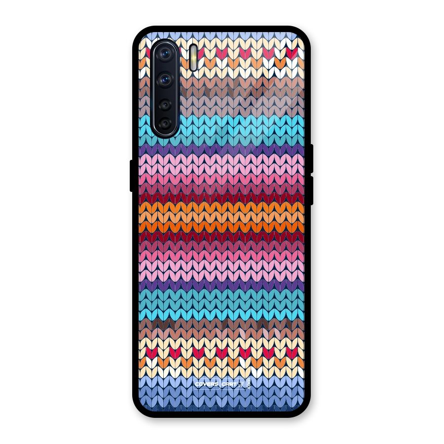 Woolen Glass Back Case for Oppo F15