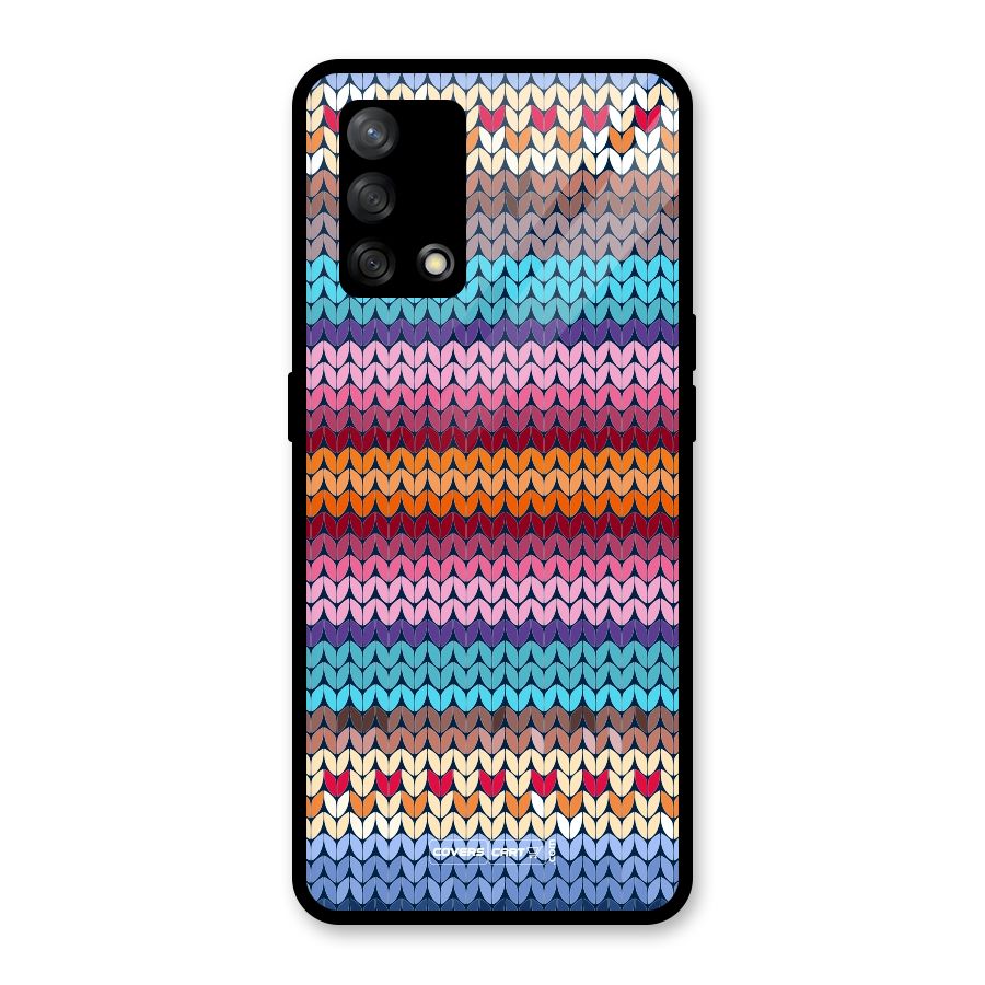 Woolen Glass Back Case for Oppo F19