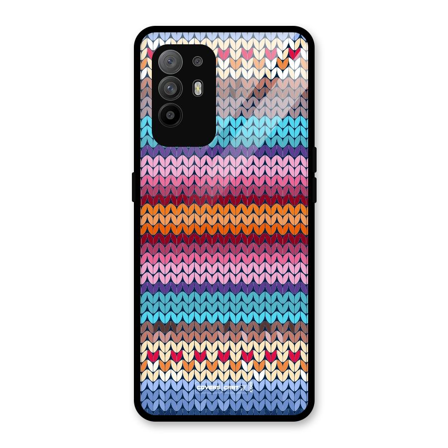 Woolen Glass Back Case for Oppo F19 Pro Plus 5G