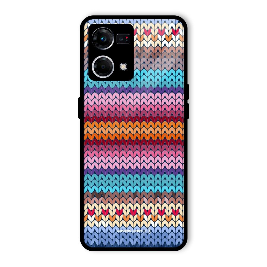 Woolen Glass Back Case for Oppo F21 Pro 5G