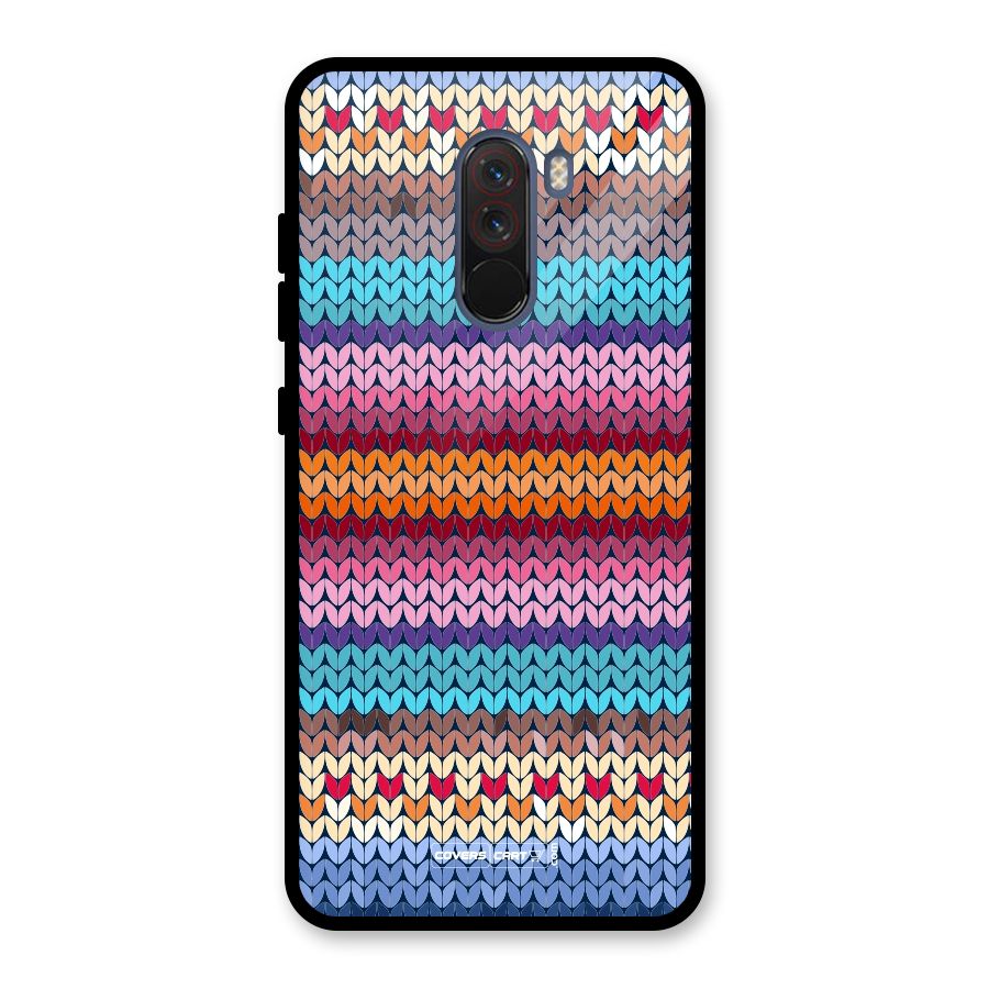 Woolen Glass Back Case for Poco F1