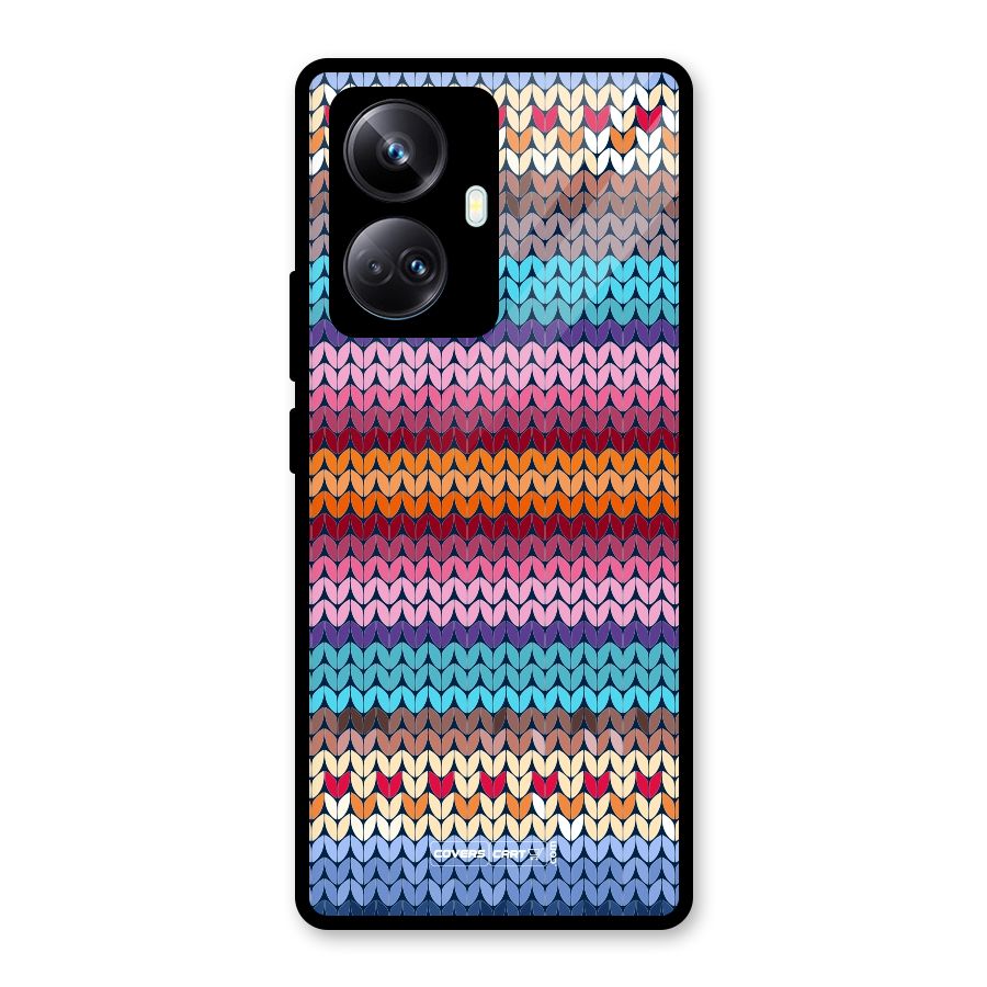 Woolen Glass Back Case for Realme 10 Pro Plus