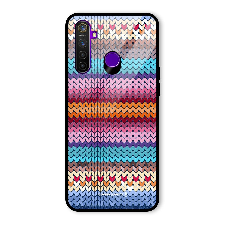 Woolen Glass Back Case for Realme 5 Pro