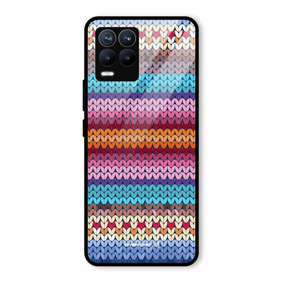 Woolen Glass Back Case for Realme 8