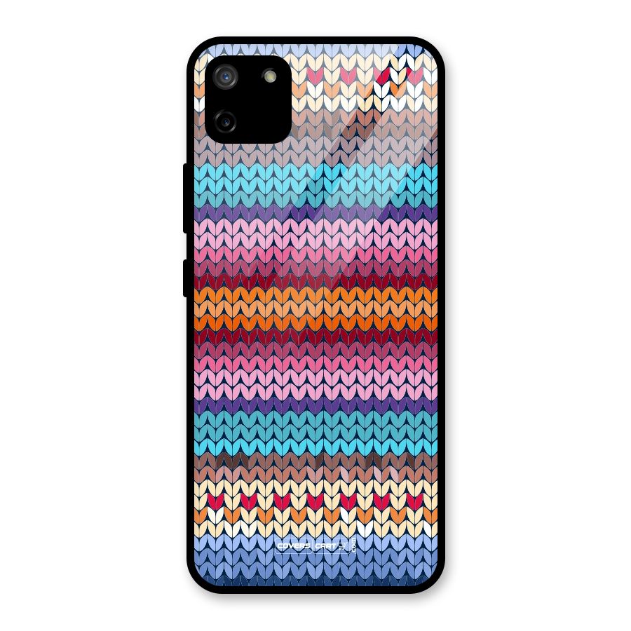 Woolen Glass Back Case for Realme C11